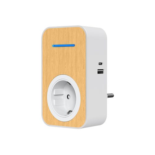 Wireless Plug-through Kinetic Doorchime With USB Charging-98628
