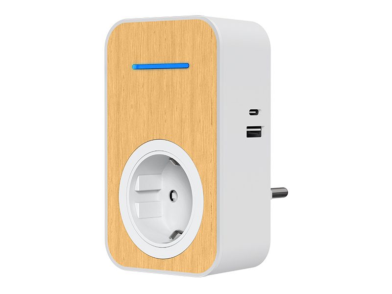 Wireless Plug-through Kinetic Doorchime With USB Charging-98628